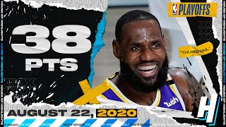LeBron James 38 Points 8 Ast Full Game 3 Highlights | Lakers vs Blazers | 2020 NBA Playoffs
