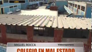 Colegio de Chorrillos en mal estado