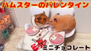 リア充ハムスターのバレンタイン[ミニチュアチョコレート]