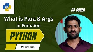 V31. Parameter & Arguments | Python | Hindi | full Expa. | @CoderNileshSomkule #coding #python