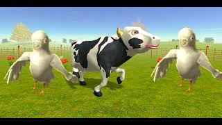 Kabotariok Vs Cow 🐄||El Pollito Pio 3d-Canciones de la granja de zenon||Ep 1186||Subscribe