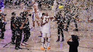Final Seconds of 2020 NBA Finals Game 6 | Lakers Celebration | Lakers vs Heat