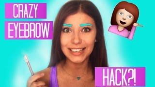 CRAZY EYEBROW HACK?! | Trying Eyebrow Stencils