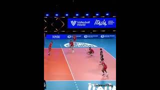 #volleyball | one hand set Iran setter | #intervolley #shorts