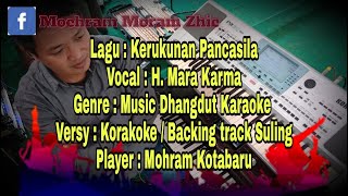 Kerukunan Pancasila Mara Karma - Karaoke & Backing Track Suling By Mohram Kotabaru