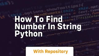 how to find number in string python