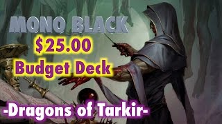 MTG - Where to start in Standard? The $25 Mono Black Warrior Budget Deck For Magic: The Gathering