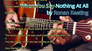 When You Say Nothing At All chords #acoustic by Ronan Keating #lyrik