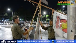 Wali Kota Jaksel Tertibkan Baliho Caleg Capres - Sabtu 13 April 2019