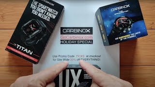 CARBINOX CHRISTMAS: Best Holiday Guide to the WATCH LUX, TITAN or SPACECRAFTER Rugged Smartwatches!