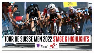 Thrilling photo finish ending | Tour de Suisse 2022 Stage 6 Highlights