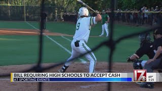 Bill requires NC high schools to accept cash at sporting events