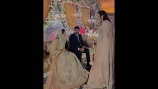 Beautiful Bride and Groom Walima Ceremony 😍❤️    Pakistani Wedding    #shorts #walima #pakistani