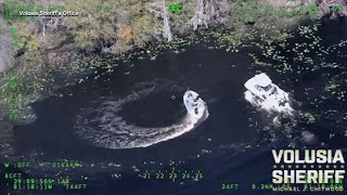 Dramatic rescue: Unconscious man saved from spinning, out-of-control boat in Volusia County, Florida