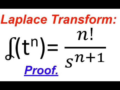 Laplace Transform Of T N Laplace Transform Formula Proof Of Laplace