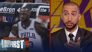 Nick Wright on why LeBron took his talents to the Lakers over Philly | NBA | FIRST THINGS FIRST