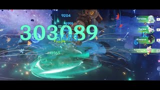 Kazuha 300k Plunges Floor 12 (Kazuha Main DPS plunge)