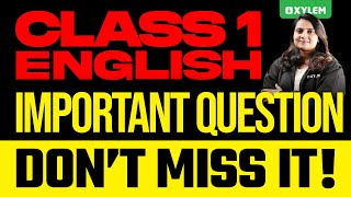 Class 1 English - Important Question - Don’t Miss It | Xylem Class 1