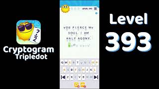 Cryptogram Tripledot Level 393 Answer | SolutionGuruji