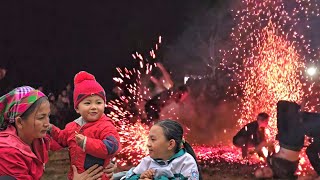 Fire Eaters. Mom took her two children to see the strangest fire dancing festival ever