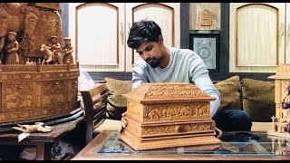 Sandalwood Carved Jewellery Box | Luxury Jewellery Box Collection | Indian Fine Museum Piece of Art