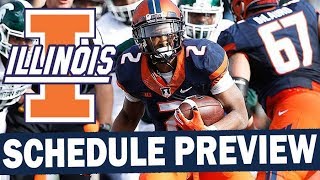 Illinois 2019 Schedule Preview - Projected Win Total