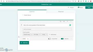 Make online tests using Microsoft Forms