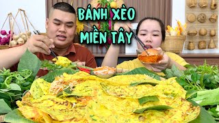 Mẹt BÁNH XÈO MIỀN TÂY TÔM THỊT Ăn Với Rau Rừng Đủ Loại Ngon Hú Hồn Hú Vía | Tập 686