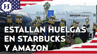 ¡Huelgas en EU! ¿Por qué Starbucks y Amazon se fueron a huelga a días de Navidad?