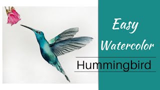 HOW TO PAINT A HUMMINGBIRD  - easy watercolor tutorial