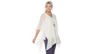 WynneLayers Convertible Chiffon Overlay Poncho