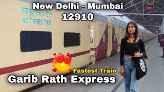 Delhi to Mumbai | 12910 Garib Rath Express-Hazrat Nizamuddin to Bandra Terminus 🚂