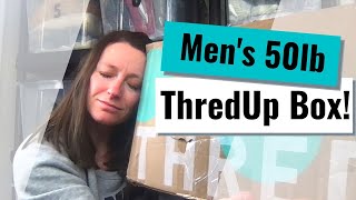 ThredUp 50lb Men's Mystery Box Unboxing