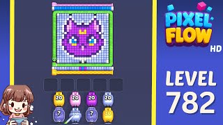 Pixel Flow Level 782 Solution Walkthrough