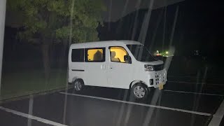 【新型アトレー】雨の日の車中泊