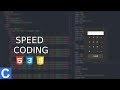 Speed Coding #1 | HTML, CSS, JavaScript | Calculator in less than 14 minutes