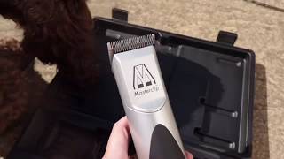 Cocker Spaniel Dog Clipper set - Pedigree Pro with 10F, 7F and 5 skip tooth coat blending blade