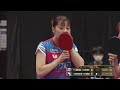 長﨑美柚 平野美宇 vs 橋本帆乃香 佐藤瞳 t10 10 木下アビエル神奈川 vs 日本ペイントマレッツ ノジマtリーグ2022 2023【卓球 tリーグ公式】