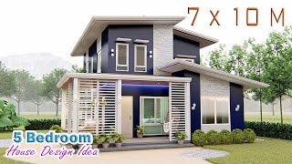 HOUSE DESIGN | 7 x 10 Meters | 5 Bedroom Pinoy Dream House