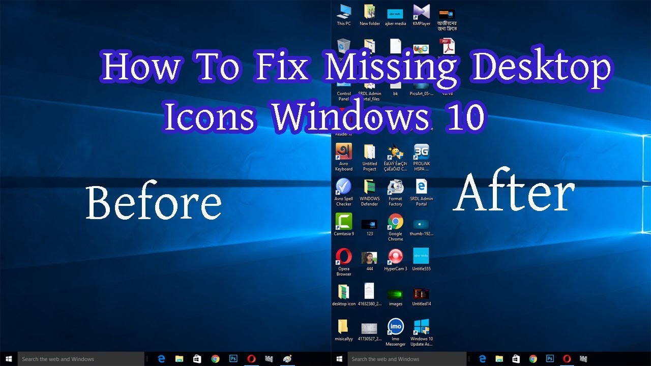 Desktop Icon- This Pc /My Computer Icon Missing ? Fix Now/update Video ...