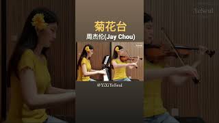 周杰伦(Jay Chou/주걸륜) - 菊花台(Chrysanthemums Terrace/국화대) - Piano and Violin cover #shorts #jaychou #周杰伦