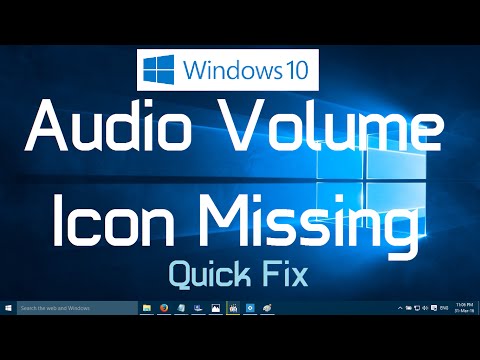 Fix “Audio volume icon missing from windows 10” (Quick Fix)