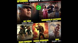 Trailers \u0026 Teasers #skyforce #sankranthikivasthunam #daakumaharaaj #deva #badassravikumar #shorts