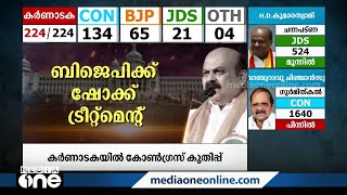 ബി.ജെ.പി ആസ്ഥാനത്ത് ശ്മശാന മൂകത; AICC ആസ്ഥാനത്ത് വിജയാഘോഷം