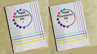 🥰Beautiful Grandparents Day Card🥰 Without glue| Easy A4 Size Greeting Card for Grandparents👵👴