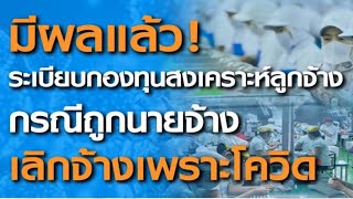 เพิ่มเงินสงเคราะห์ลูกจ้างกรณีถูกเลิกจ้างเพราะโควิด/ระเบียบกองทุนสงเคราะห์ลูกจ้าง