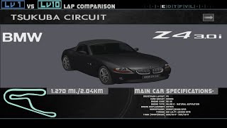 Enthusia Tsukuba Lv1 Vs Lv10- BMW Z4 3.0i