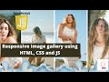 Responsive Image gallery using HTML, CSS and JS | JavaScript Projects