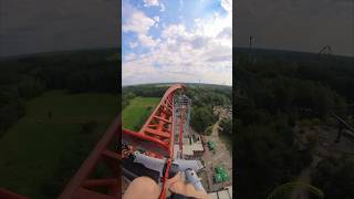 INTENSE triple LAUNCH Coaster!😳#rollercoaster #skyscream #attraction #themepark #ride #thrill #fun