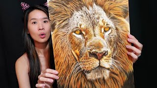 HYPER-REALISTIC LION DRAWING! Colored Pencil Art of Lion - How To Draw Photo-Realistic Animal